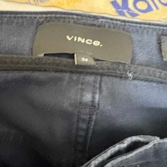 Vince Men's Slim Fit Dylan Chino Pants Black 34x30 Stretch Business Casual Work - Picture 2 of 4